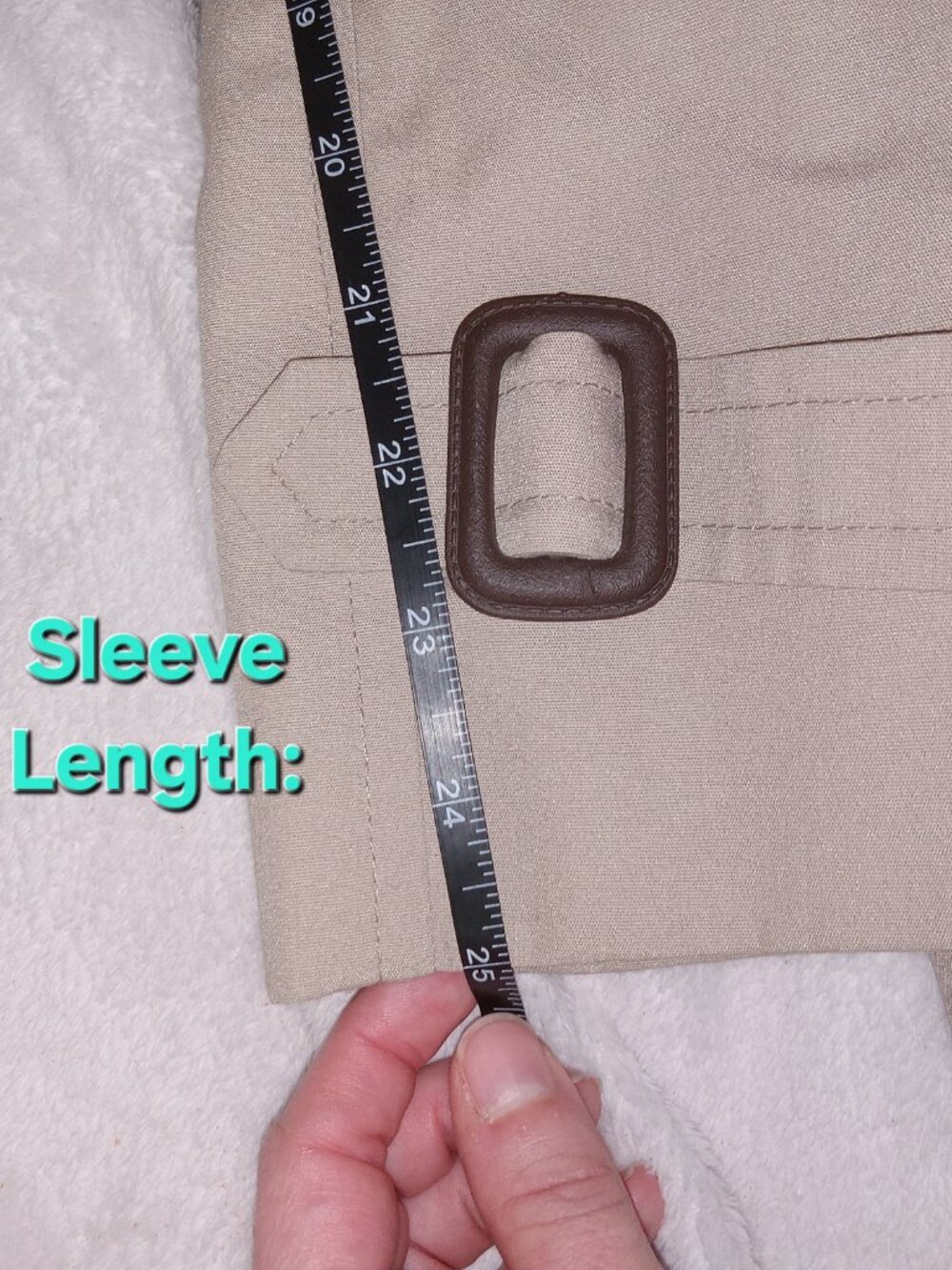 Vintage London Fog Trench Coat 40R USA Made Removable Liner Beige Long Coat - Picture 12 of 13
